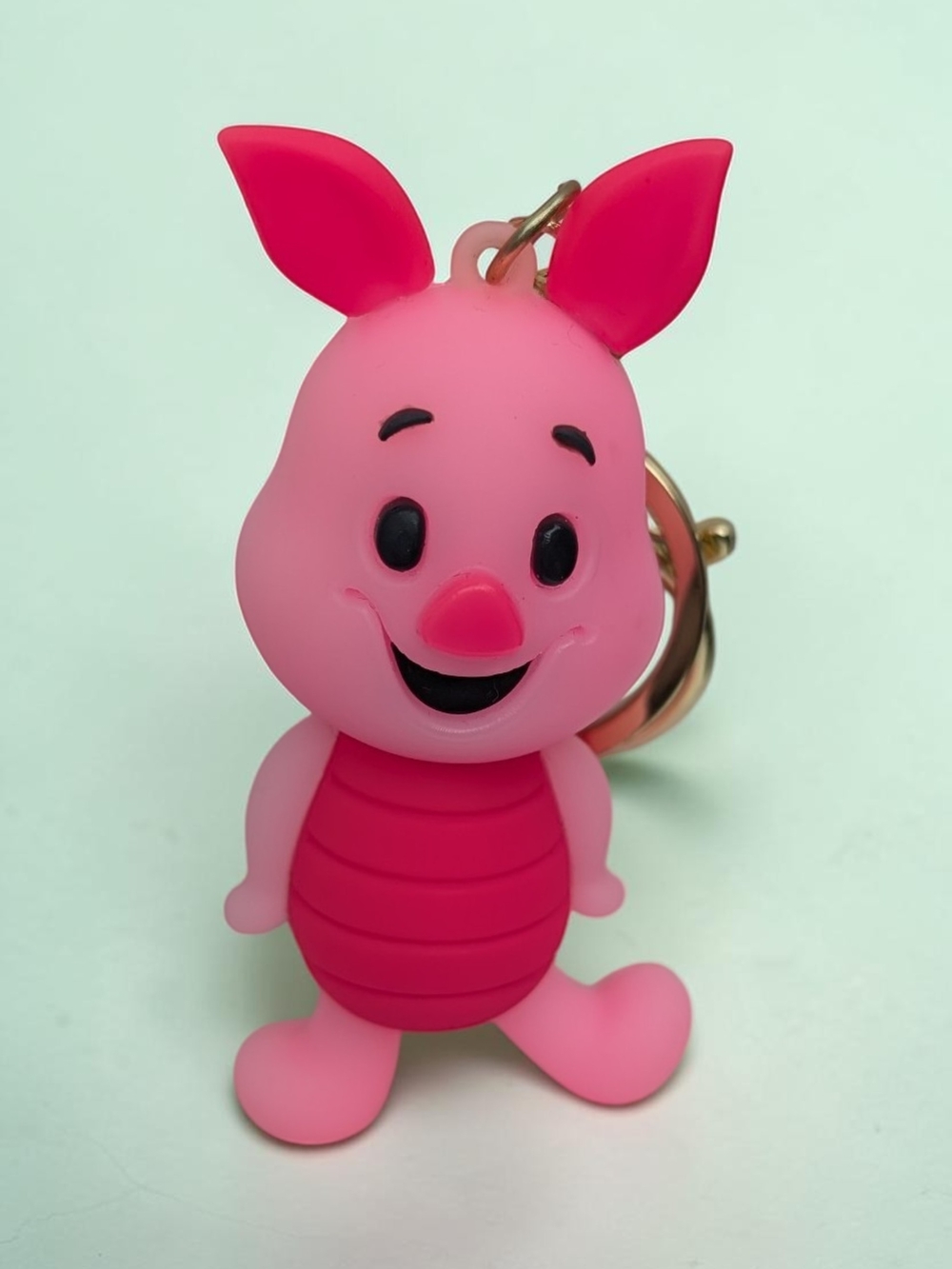 Disney Winnie the Pooh Piglet Silicone 3D Figure Keychain Bag Charm NWOT